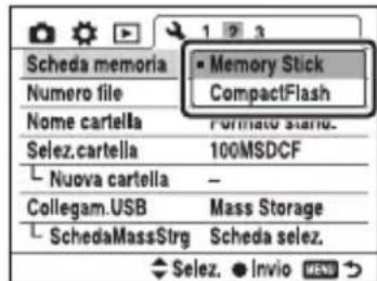 SONY Alpha DSLRA700Z - Muovero il selettore multiplo verso / per selezionare la pagina desiderata del menu. - 3