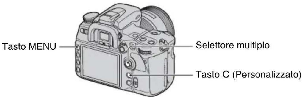 SONY Alpha DSLRA700Z - Uso del tasting C (Personalizzato) - 1
