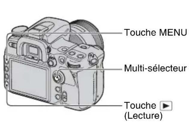 SONY Alpha DSLRA700Z - Comment utiliser le multi-sélecteur - 1