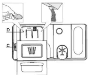 HOTPOINT HIC 3C26 CW - REMLIR LE DISTRIBUTEUR DE DÉTERGENT - 1