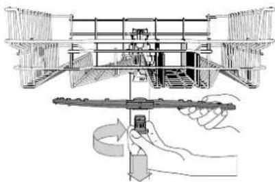HOTPOINT HIC 3C26 CW - NETTOYER LES BRAS D'ASPERSION - 1