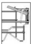 HOTPOINT HIC 3C26 CW - FOLDABLE FLAPS WITH ADJUSTABLE POSITION - 2