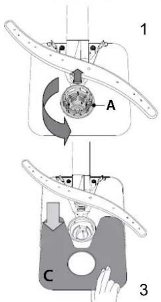 HOTPOINT HIC 3C26 CW - The dishwasher must not be used without filters or if the filter is loose. - 1