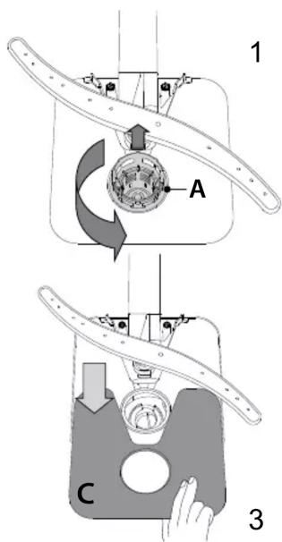 HOTPOINT HIE 2B19 C N - CURÄTAREA ANSAMBLULUI DE FILTRE - 1