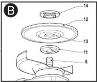 BLACK & DECKER BDEG900 - Fitting and removing sanding discs and backing pad (fig. D &amp; E) - 1