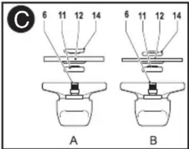 BLACK & DECKER BDEG900 - Fitting and removing sanding discs and backing pad (fig. D &amp; E) - 2