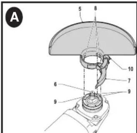 BLACK & DECKER BDEG400 - MONTAJE DEL PROTECTOR - 1