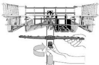 INDESIT DIE 2B19 A - CLEANING THE SPRAY ARMS - 1