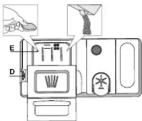 INDESIT DIE 2B19 A - Reemplir le distributeur de détergent - 1