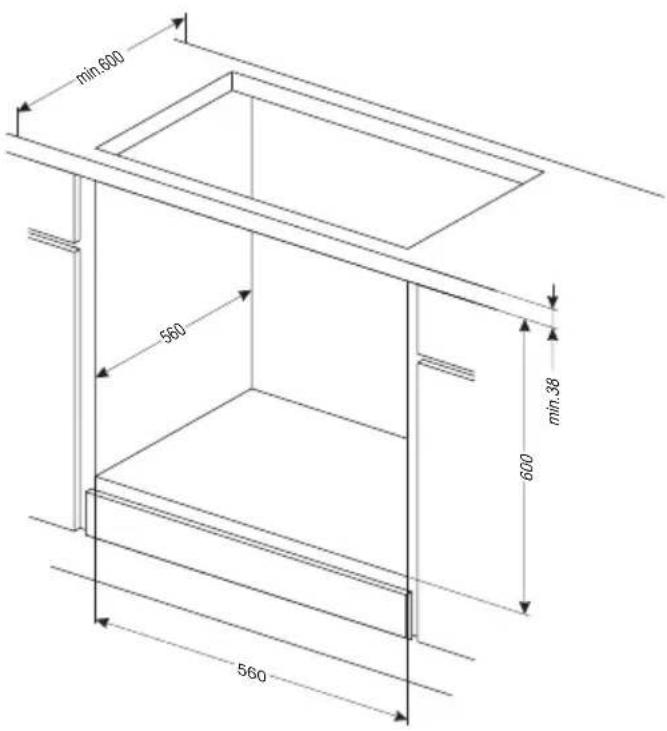 AMICA EBX 943 625 E - Installation du four. - 1
