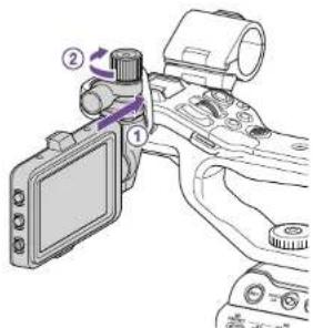 SONY ILMEFX6TK - Fixation du viseur à l'avant de la poignée - 2