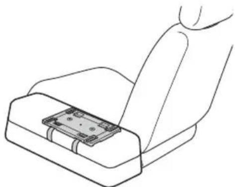 SONY MV650STR - Enroulez le jeu des ceintures pour fixer le tableau d'installation. - 3