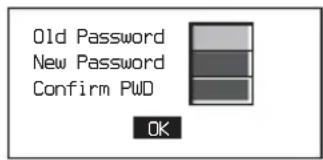Old Password New Password Confirm PWD OK