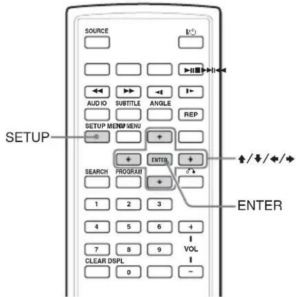 SOURCE AUDIO SUBTITLE ANGLE REP SETUP MENU ENTER SEARCH PROGRAM 1 2 3 4 5 6 + 7 8 9 VOL CLEAR DSPL 0 ENTER ↑/↓/←/→ -