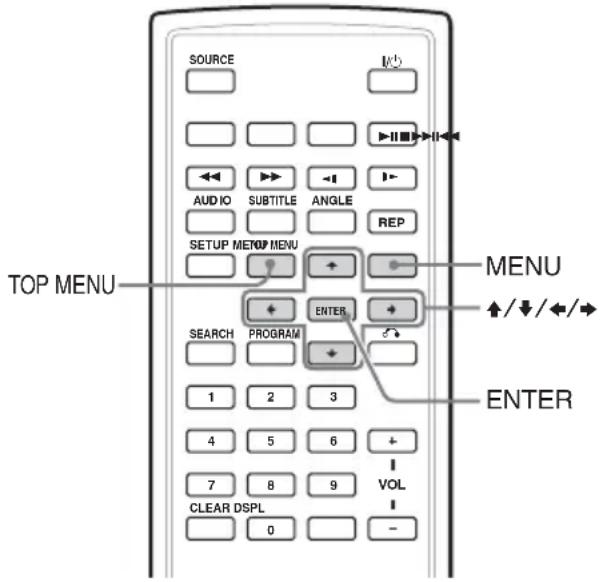 SOURCE AUDIO SUBTITLE ANGLE REP SETUP METOP MENU MENU ↑/↓/↔ SEARCH PROGRAM 1 2 3 4 5 6 + 7 8 9 VOL CLEAR DSPL 0 ENTER ENTER TOP MENU
