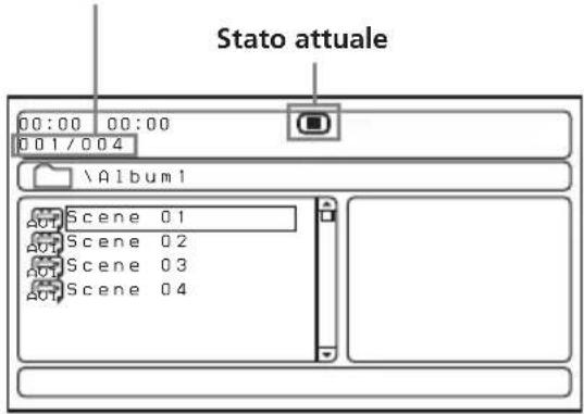 Stato attuale 00:00 00:00 001/004 \Album1 Scene 01 Scene 02 Scene 03 Scene 04