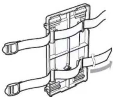 SONY MV650STR - Hook the mounting straps to the brackets on the installation board as follows. - 3
