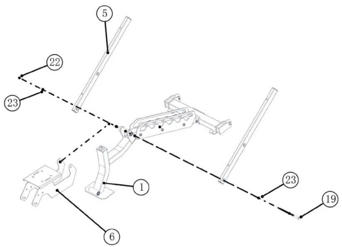 TAURUS B970 - Étape 3 : montage de l'armature de siège et de l'armature de dossier - 1