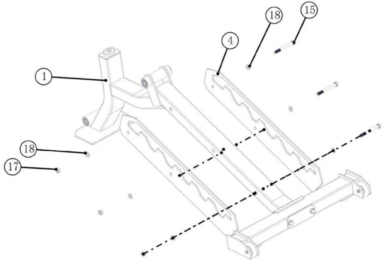 TAURUS B970 - Étape 2: montage des cadres de réglage - 1