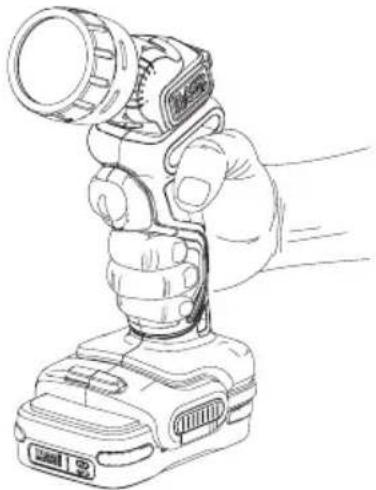 BLACK & DECKER BCL101 - Posicion adequada de las manos (Fig. H) - 1