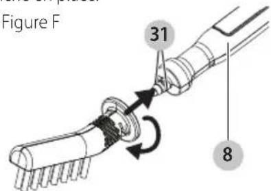 BLACK & DECKER HSMC1300FX - Installation D'autres Accessoires Au Tuyau - Fig. F - 1
