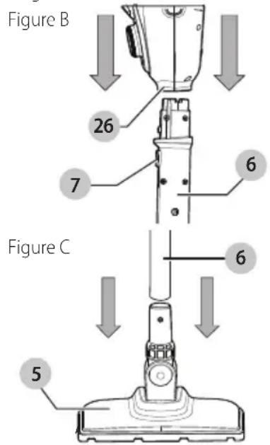 BLACK & DECKER HSMC1300FX - Attaching floor extension - 1