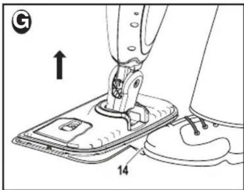 BLACK & DECKER BDH1855SM - REMOVING A CLEANING PAD - Fig. G - 2