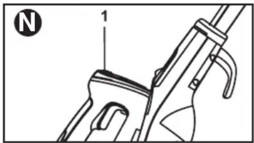 BLACK & DECKER BDH1855SM - SWITCHING ON/OFF - Fig. N - 1