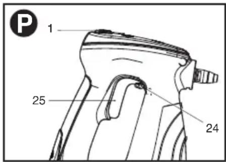 BLACK & DECKER BDH1855SM - HAND-HELD STEAM CLEANING - Fig P - 1