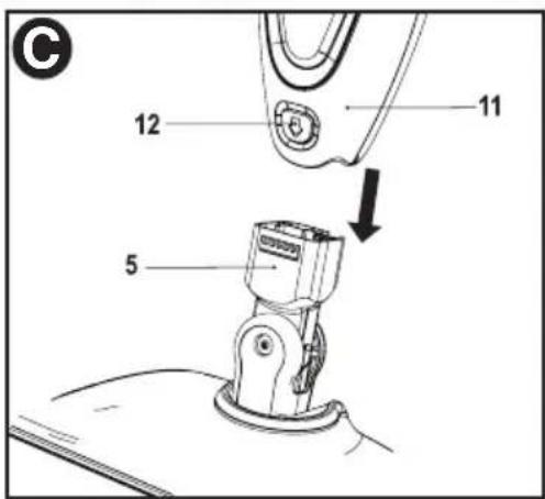 BLACK & DECKER BDH1855SM - ATTACHING THE STEAM HEAD - Fig. C - 1