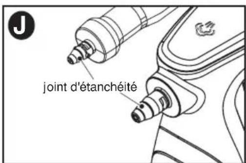 BLACK & DECKER BDH1855SM - FIXATION DU TUYAU OU DE LA TUYÈRE RÉGLABLE - fig. I - 5