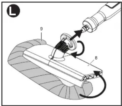 BLACK & DECKER BDH1855SM - RETRAIT DU TUYAU - 2