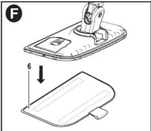 BLACK & DECKER BDH1855SM - REMOVING A CLEANING PAD - Fig. G - 1