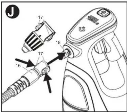 BLACK & DECKER BDH1850SM - LLenado deL tanQue de aGua - fIG. M - 1