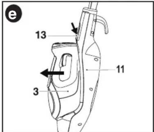 BLACK & DECKER BDH1850SM - extracción deL LIMPlador de VaPor de Mano - fIG. e - 1