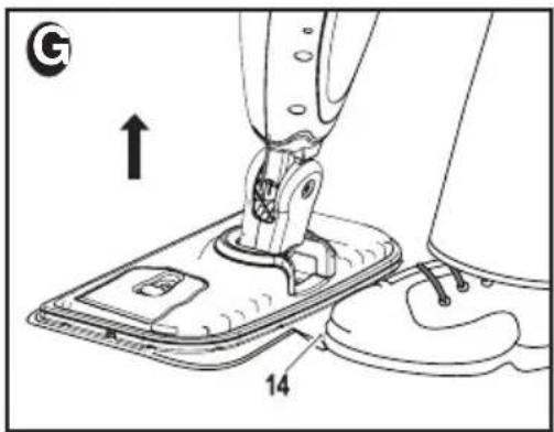 BLACK & DECKER BDH1850SM - reMoVInG a cLeanInG Pad - fig. G - 2