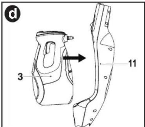 BLACK & DECKER BDH1850SM - attachInG the handheLd steaM cLeaner - fig. d - 1