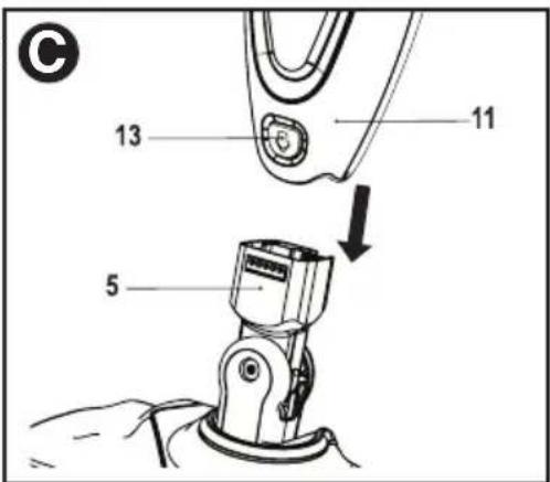 BLACK & DECKER BDH1760SM - EXTRACJON DE UNA ALMOHADILLA DE LIMpieZA - FIG. E - 2