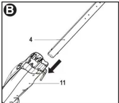 BLACK & DECKER BDH1760SM - EXTRACJON DE UNA ALMOHADILLA DE LIMpieZA - FIG. E - 1