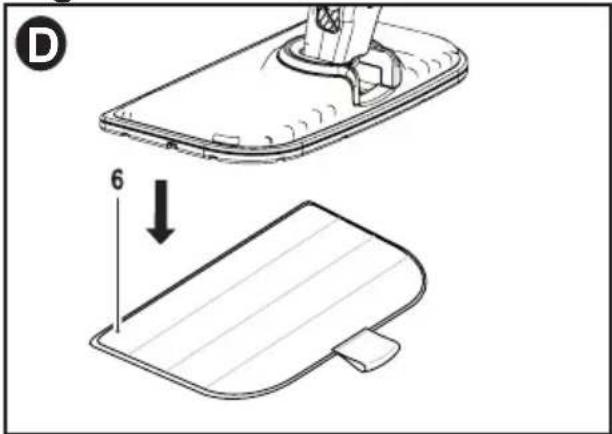 BLACK & DECKER BDH1725SM - ATTACHING A CLEANING PAD - Fig. D - 1