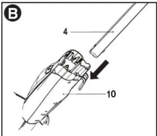 BLACK & DECKER BDH1725SM - ATTACHING THE HANDLE - Fig. B&I - 1