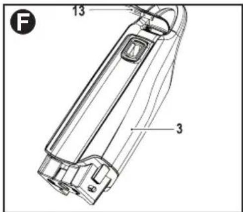 BLACK & DECKER BDH1725SM - LLENADO DEL TANQUE DE AGUA - FIG. F & G - 1