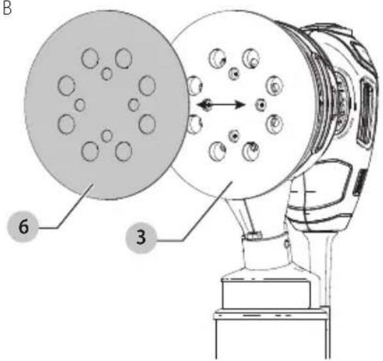 BLACK & DECKER BDERO200 - Attaching Hook and Loop Sanding Discs (Fig. B) - 1