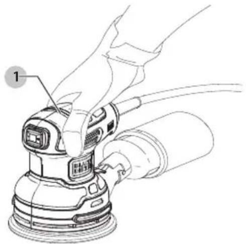 BLACK & DECKER BDERO200 - Position correcte des mains (Fig. D) - 1