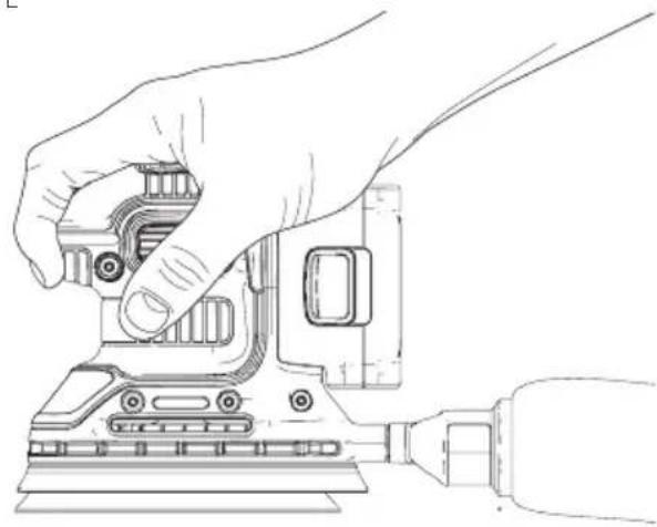 BLACK & DECKER BDCRO20C - Proper Hand Position (Fig. E) - 1