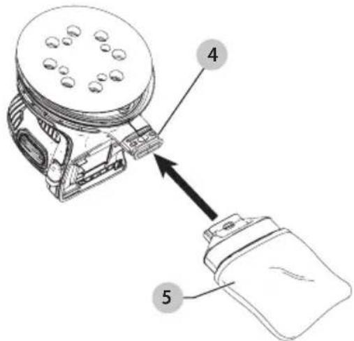 BLACK & DECKER BDCRO20C - Recolección de polvo (Fig. F, G) - 1