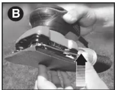 BLACK & DECKER BDEQS300 - SUJECTION DEL PAPEL DE LIJA DE LA HOJA - 1