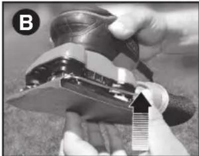 BLACK & DECKER BDEQS300 - ATTACHING 1/4 SHEET SANDPAPER - 1