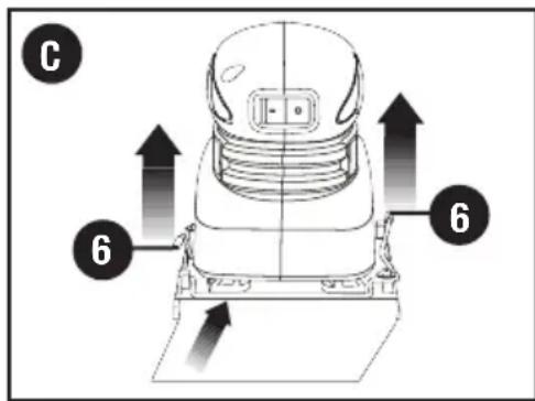 BLACK & DECKER BDEQS15C - INSTALLING SANDPAPER - 1