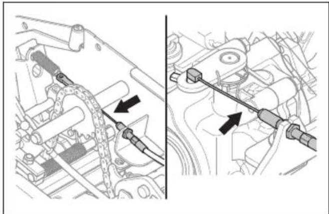 HUSQVARNA R 422Ts AWD - Pour lubrifier le câble de frein de stationnement - 2